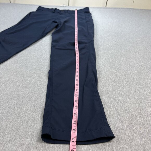 Lululemon Commuter Pants Mens 30x31 Navy Blue Reflectiv Stretch Performance - Picture 16 of 16